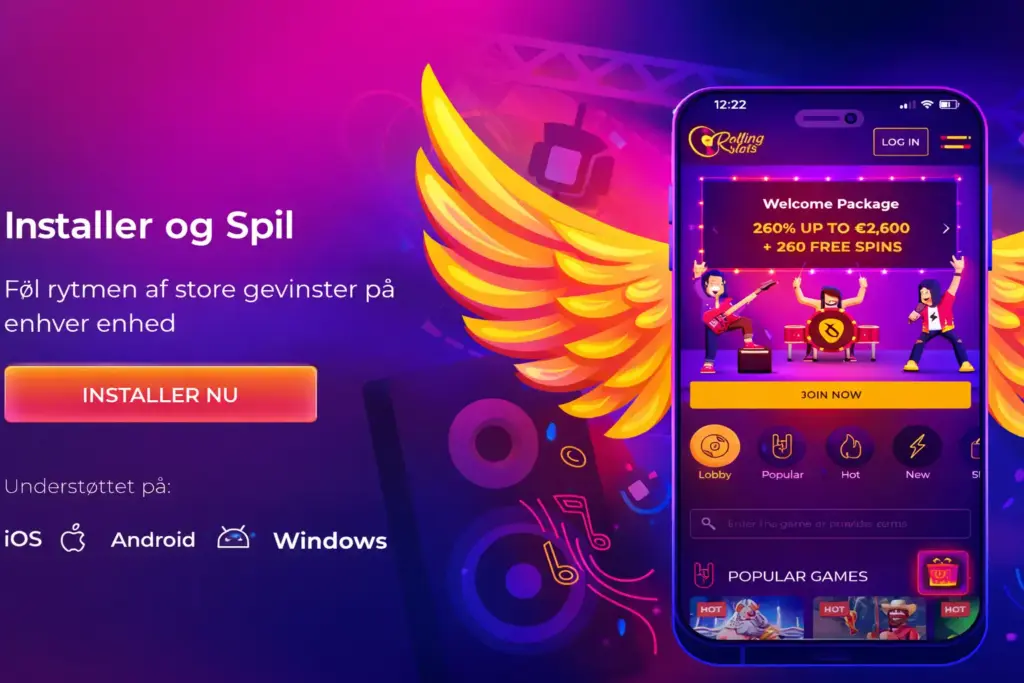 Installer Rolling Slots Casino som app
