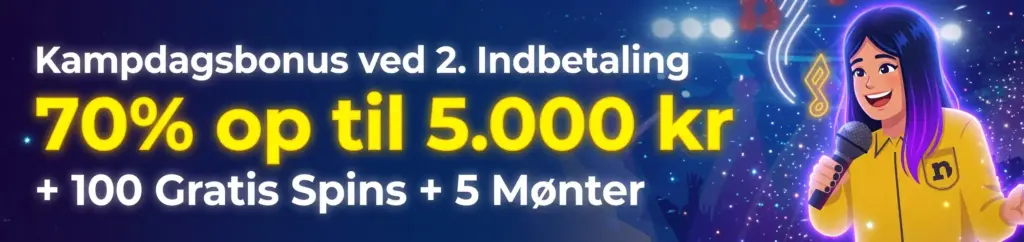 Kampdagsbonus ved 2. indbetaling