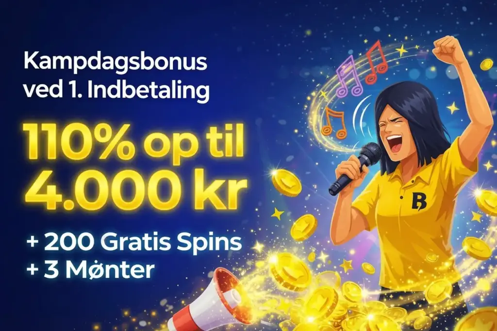 Kampdagsbonus ved 1. indbetaling